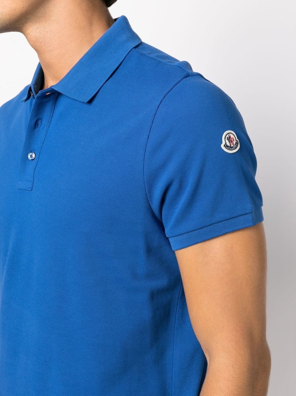 logo-patch polo shirt - 5