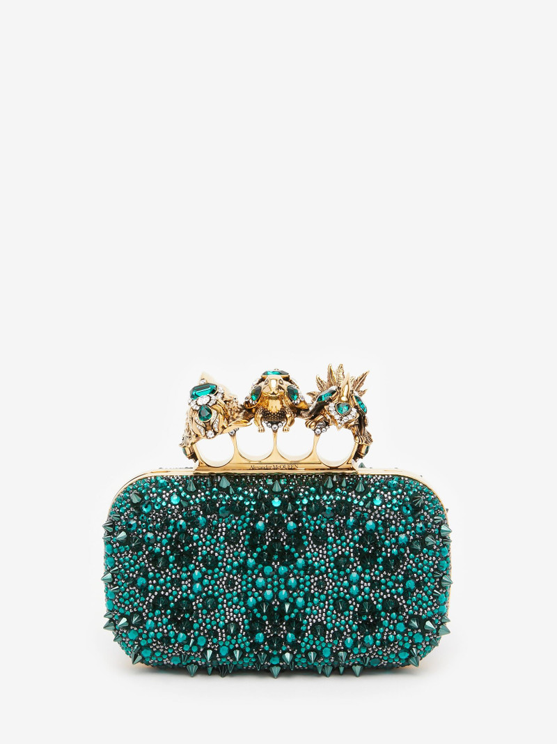 Women's Bosch Knuckle Clutch in Emerald 1