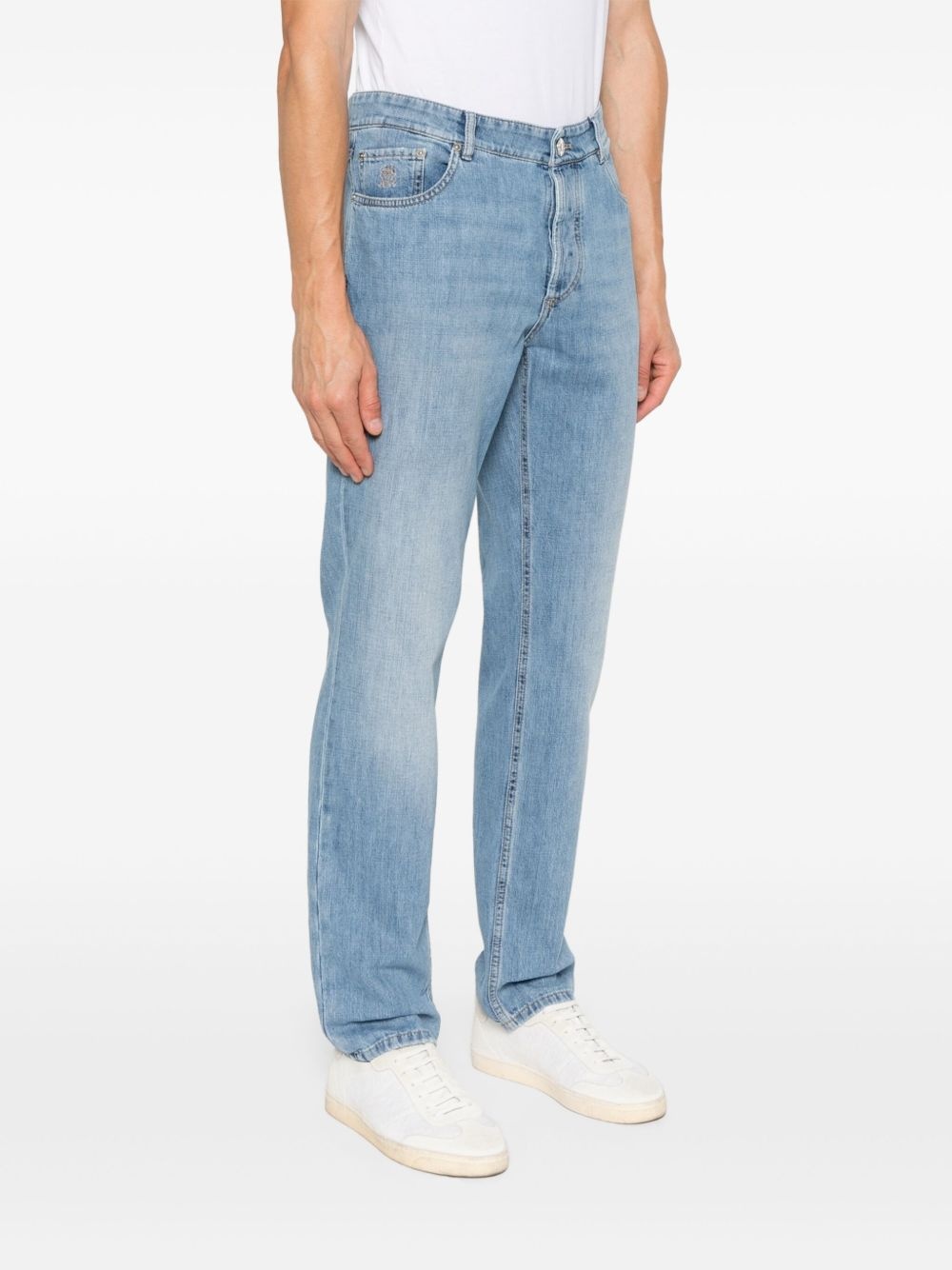 logo-patch jeans - 3