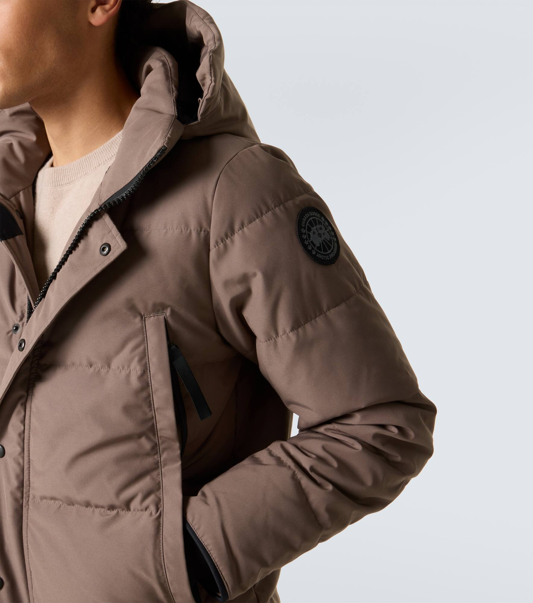Black Label Wyndham hooded down jacket - 6