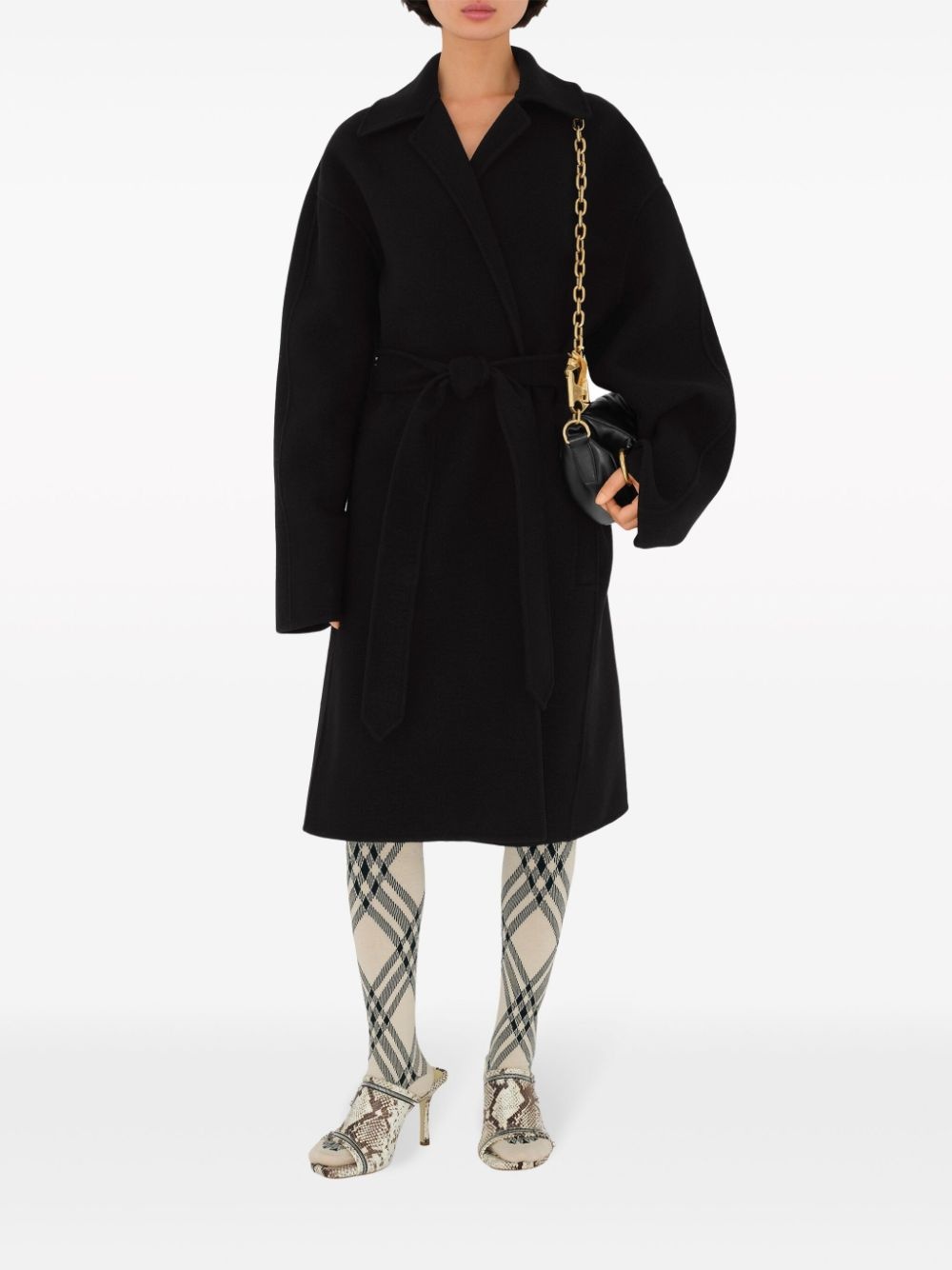 cashmere wrap coat - 2
