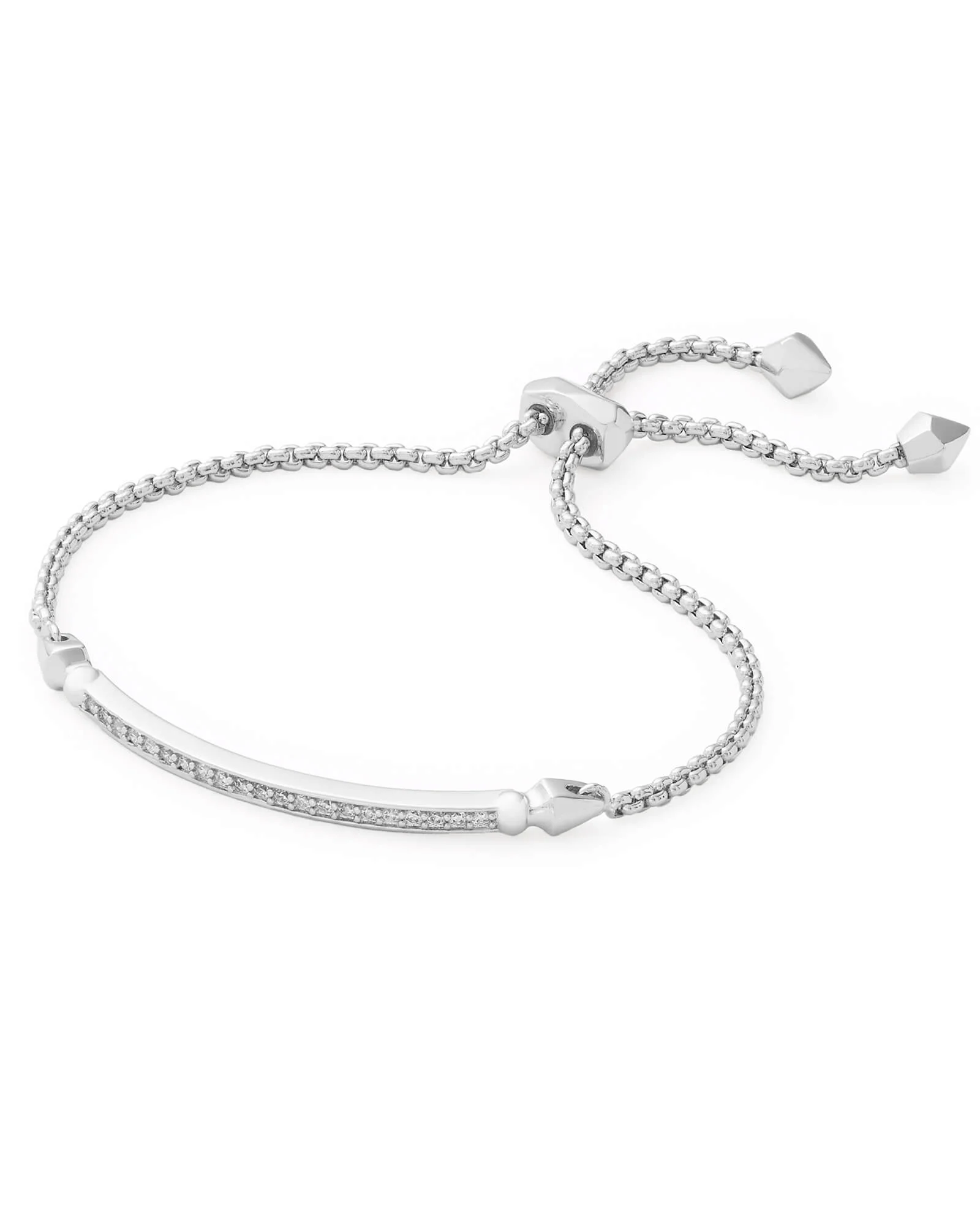 Ott Adjustable Chain Bracelet in Silver - 1
