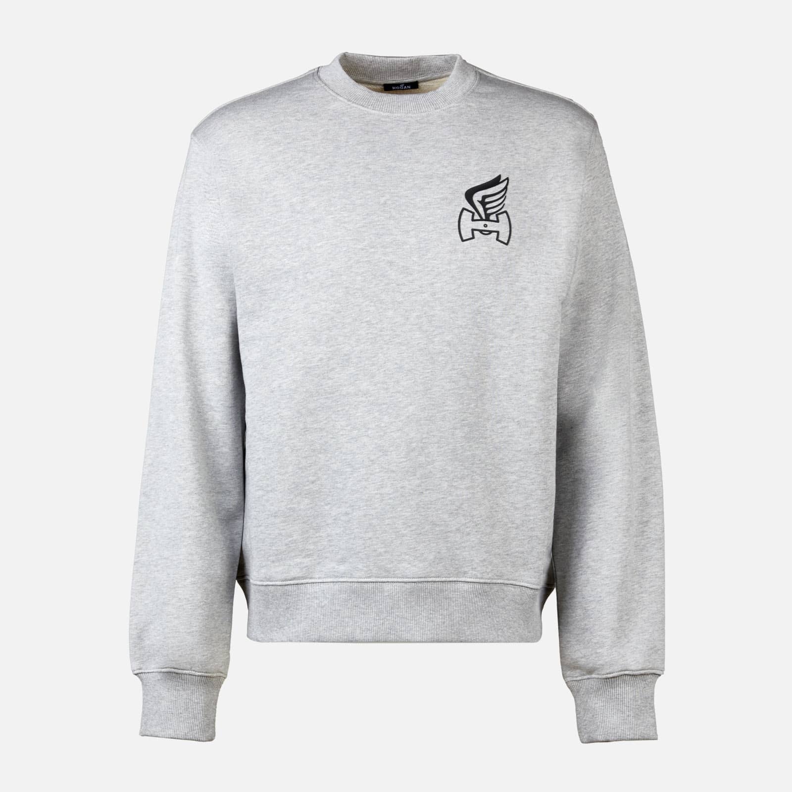 Round Neck Sweatshirt Grey - 1