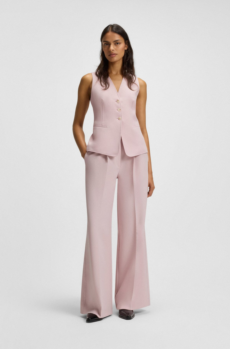 BOSS ADJUSTABLE WAISTCOAT IN STRETCH CREPE outlook