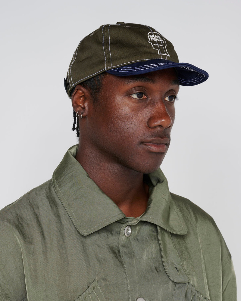 Wire Brim 6 Panel Hat - Forest Green 6