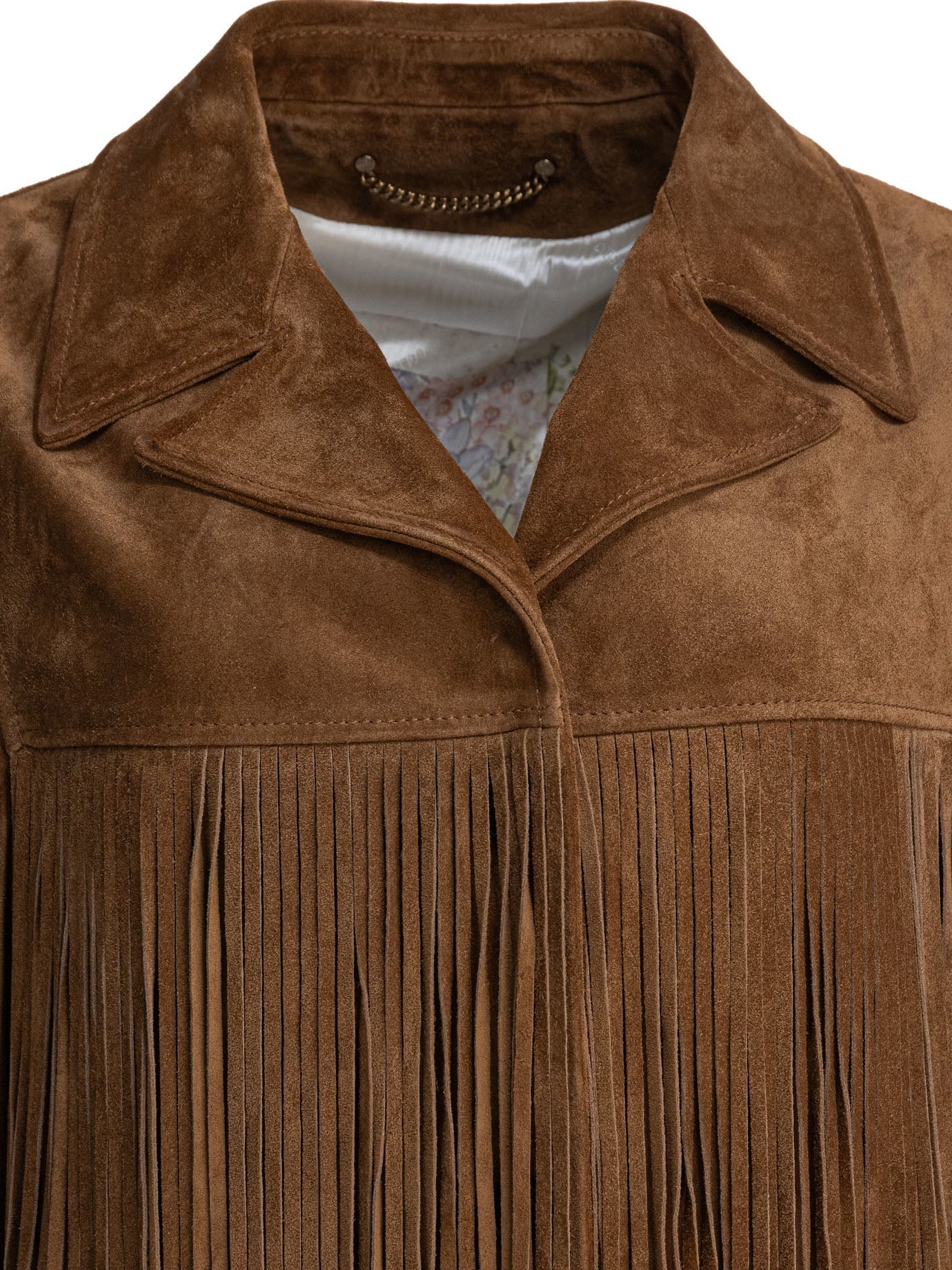 Golden Goose Journey W'S Jacket With Fringes In Waxed Calf Leather - 3