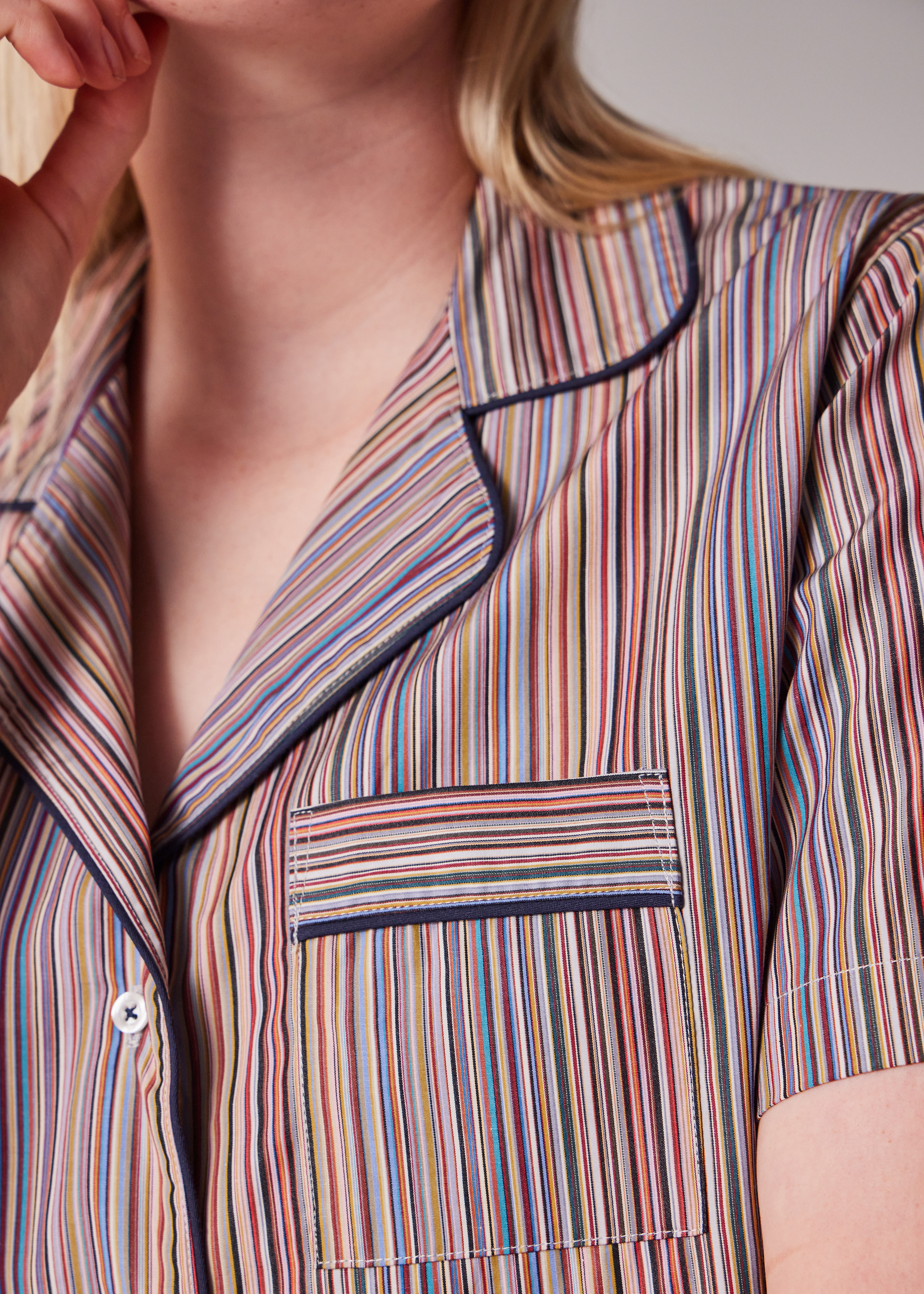 'Signature Stripe' Short Pyjama Set - 14