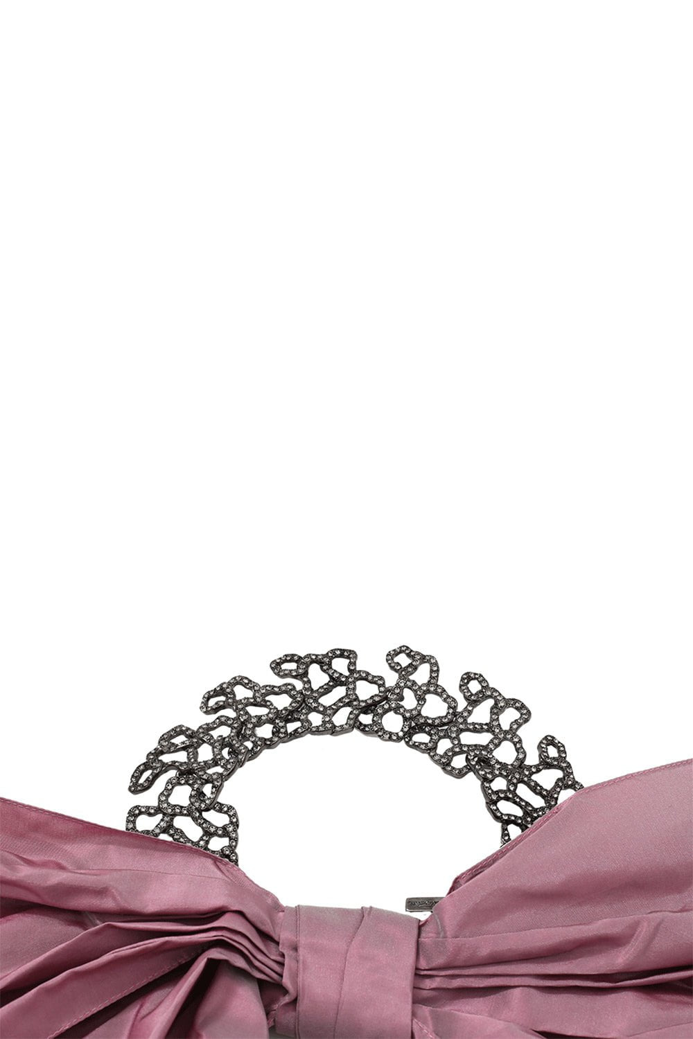 Taffeta Bow On Pave Choker - 3