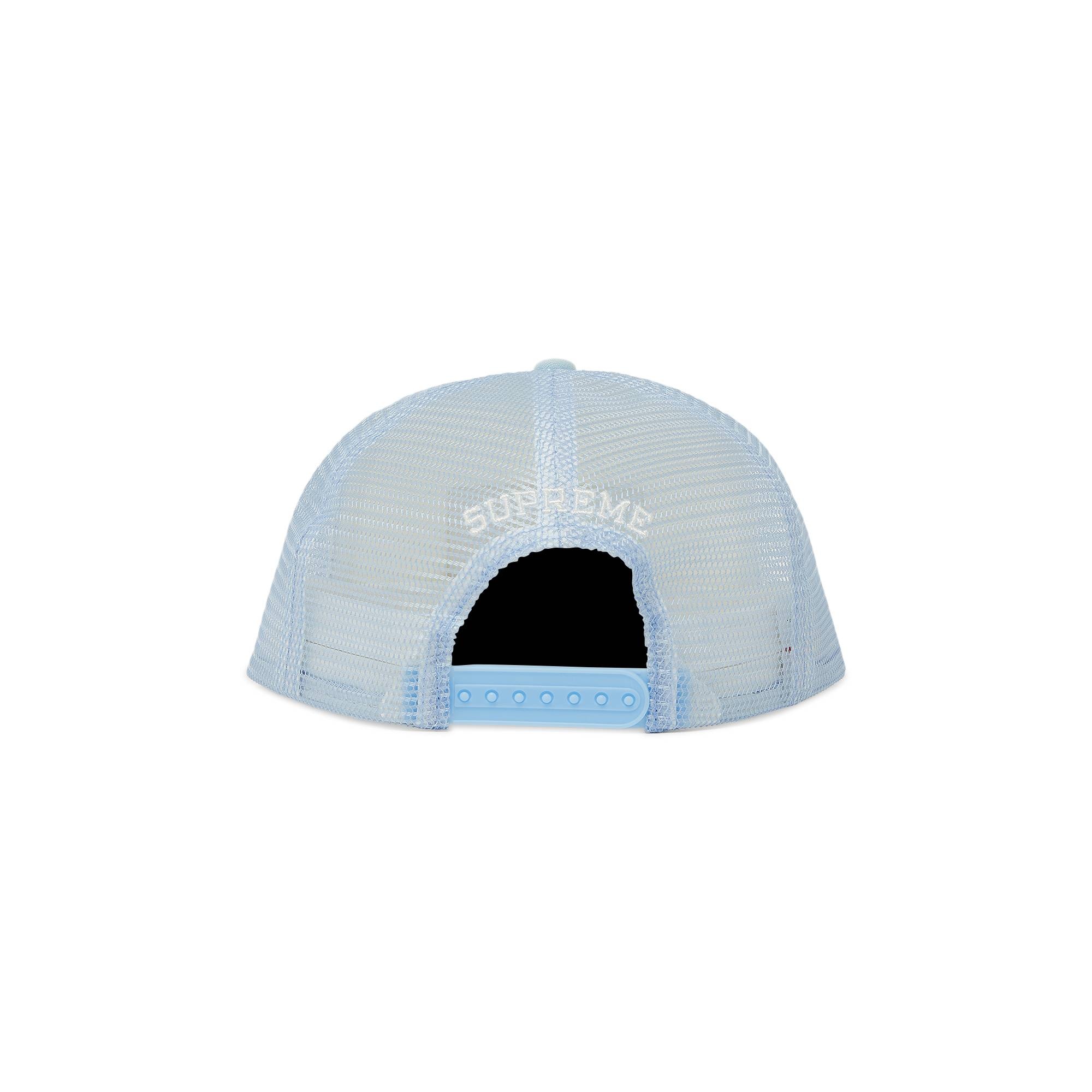 Supreme Name Plate Mesh Back 5-Panel 'Light Blue' - 4