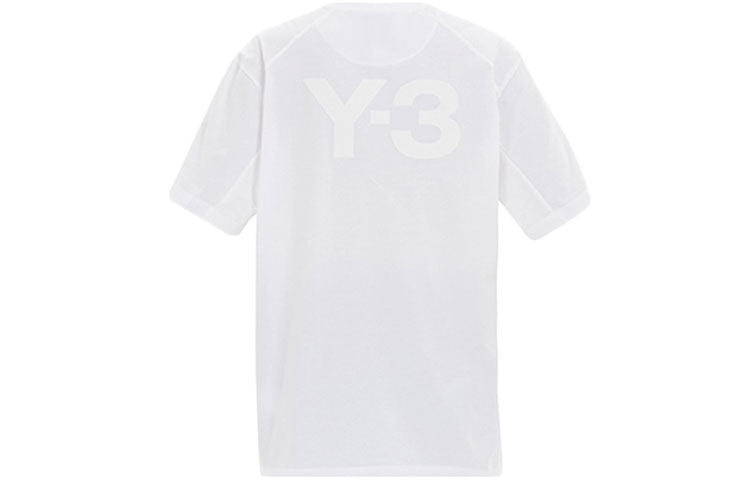 Men's Y-3 Casual Round Neck Short Sleeve White FN3349 - 2