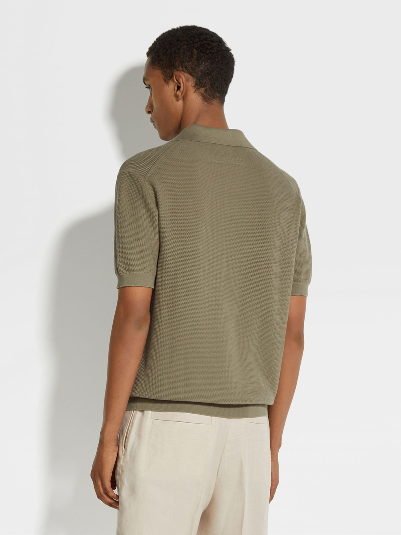 OLIVE GREEN PREMIUM COTTON POLO SHIRT 5