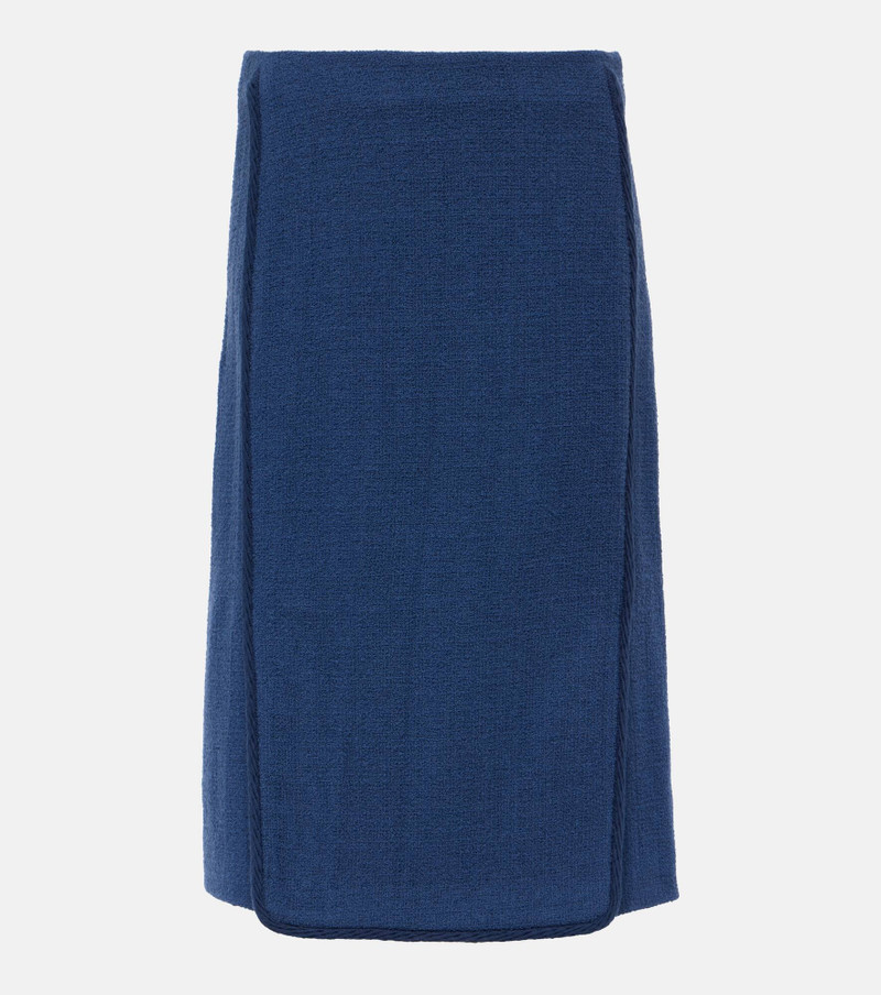 Wool-blend pencil skirt - 1