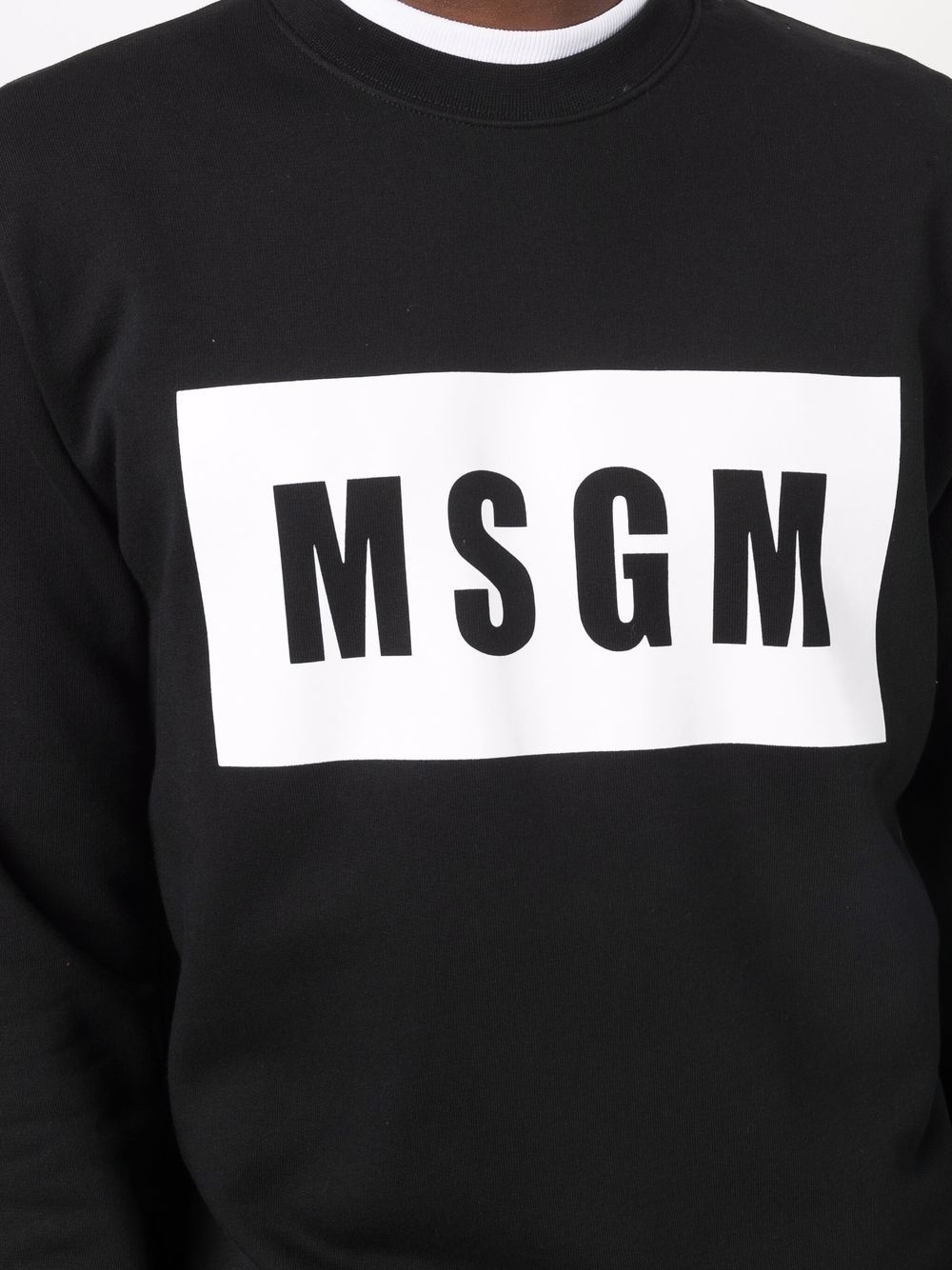 logo-print cotton sweatshirt - 5