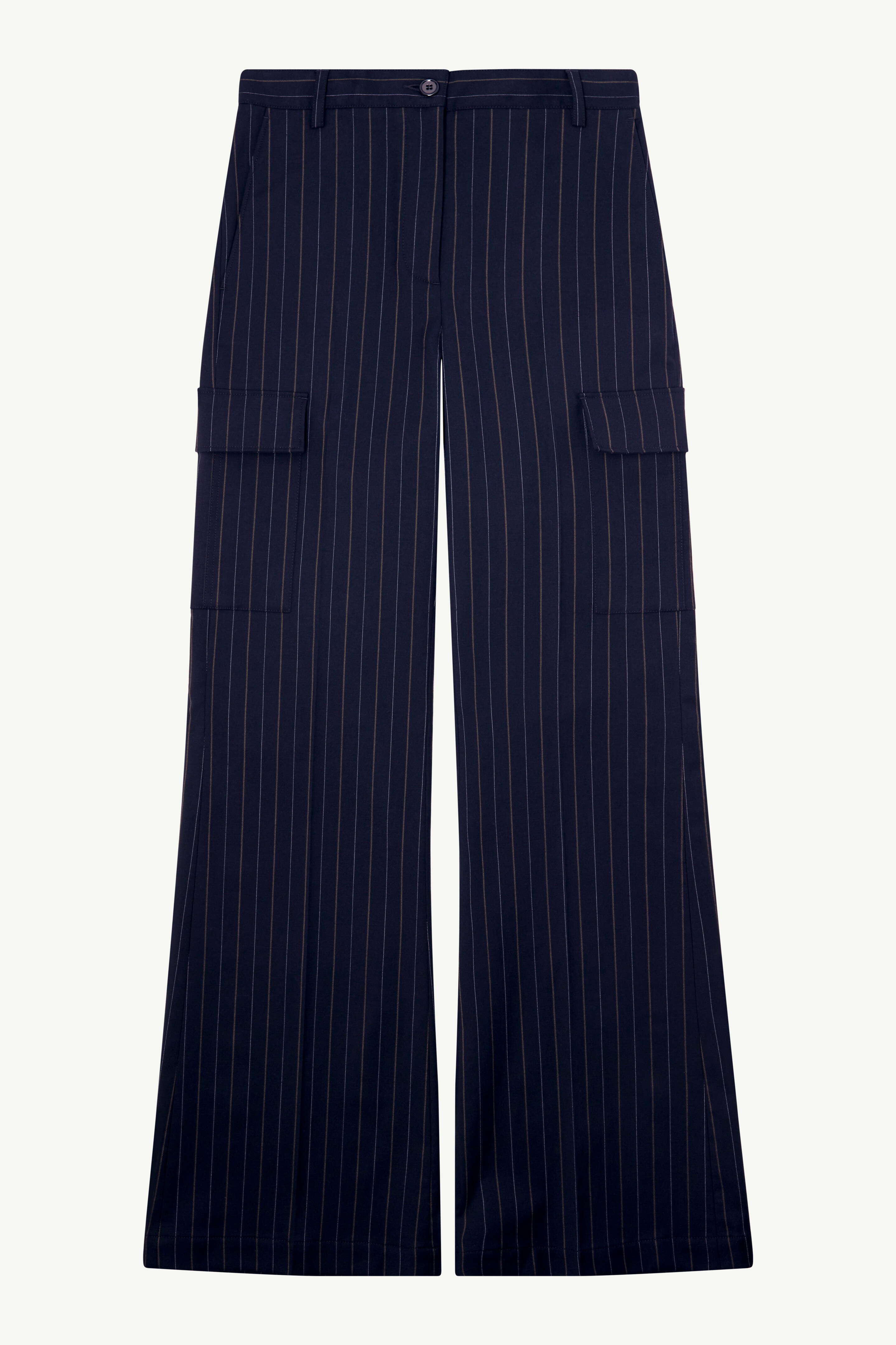 Stripe cargo trousers - 1