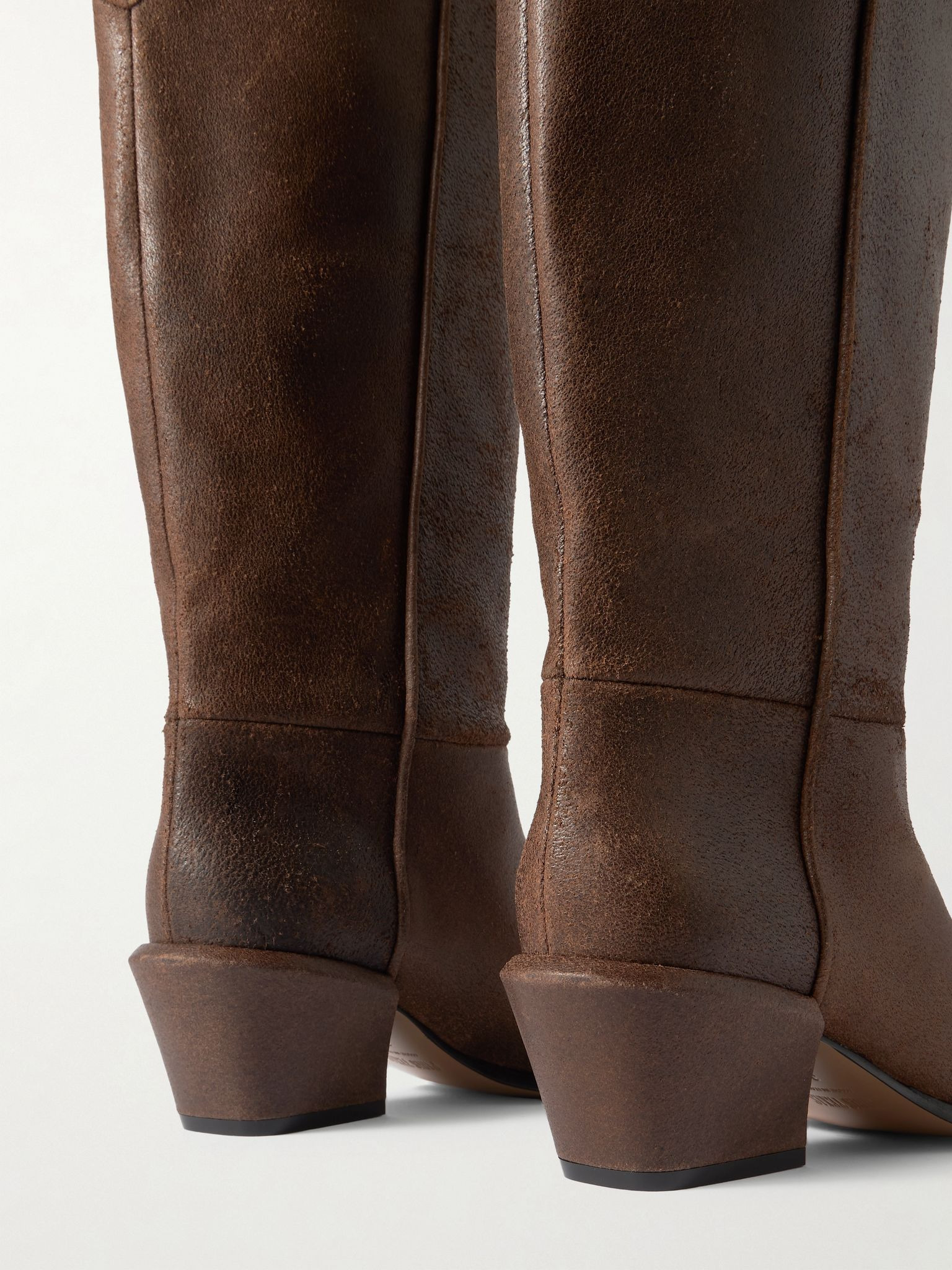 Bettina leather ankle boots Dark brown - 4