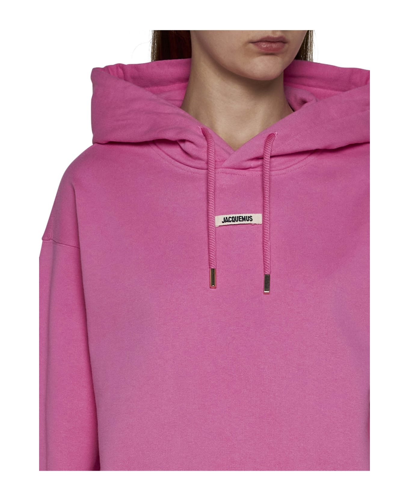 Logo Patch Drawstring Hoodie - 1