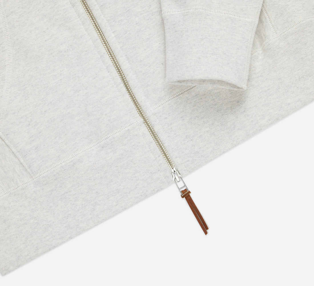 Heavyweight Zip Hoody - Oatmeal - 4