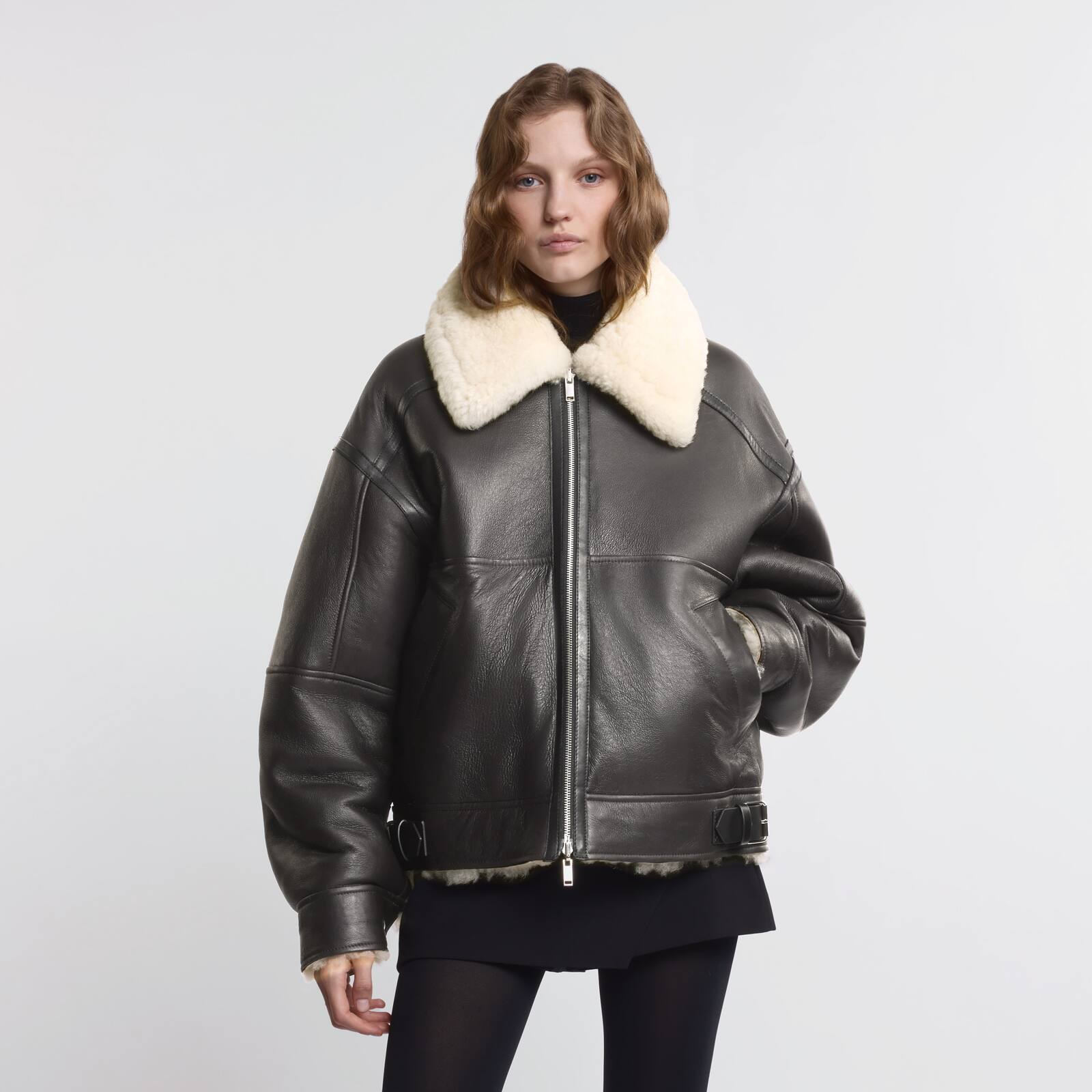 Jacket in reversible shearling - 4