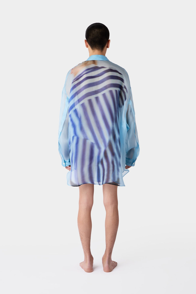 'CUORE DI PIETRA' MEGA OVER SHIRT / azure 7