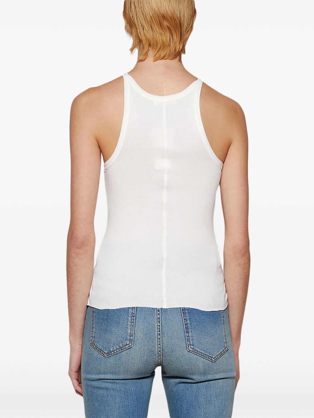 ribbed-knit cotton tank top - 4