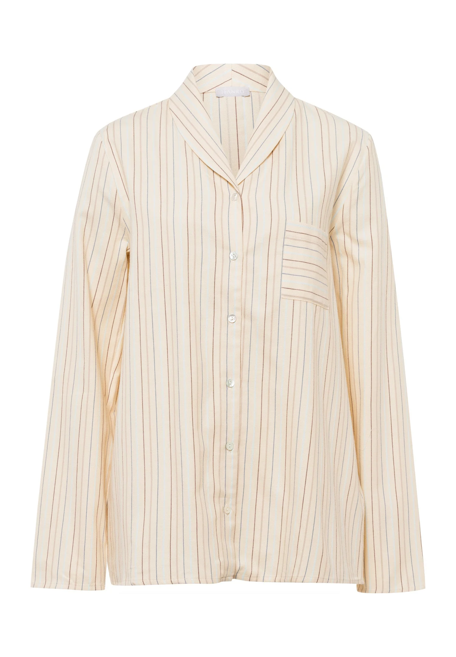 Loungy Nights Shawl Collar Cotton Shirt - 1