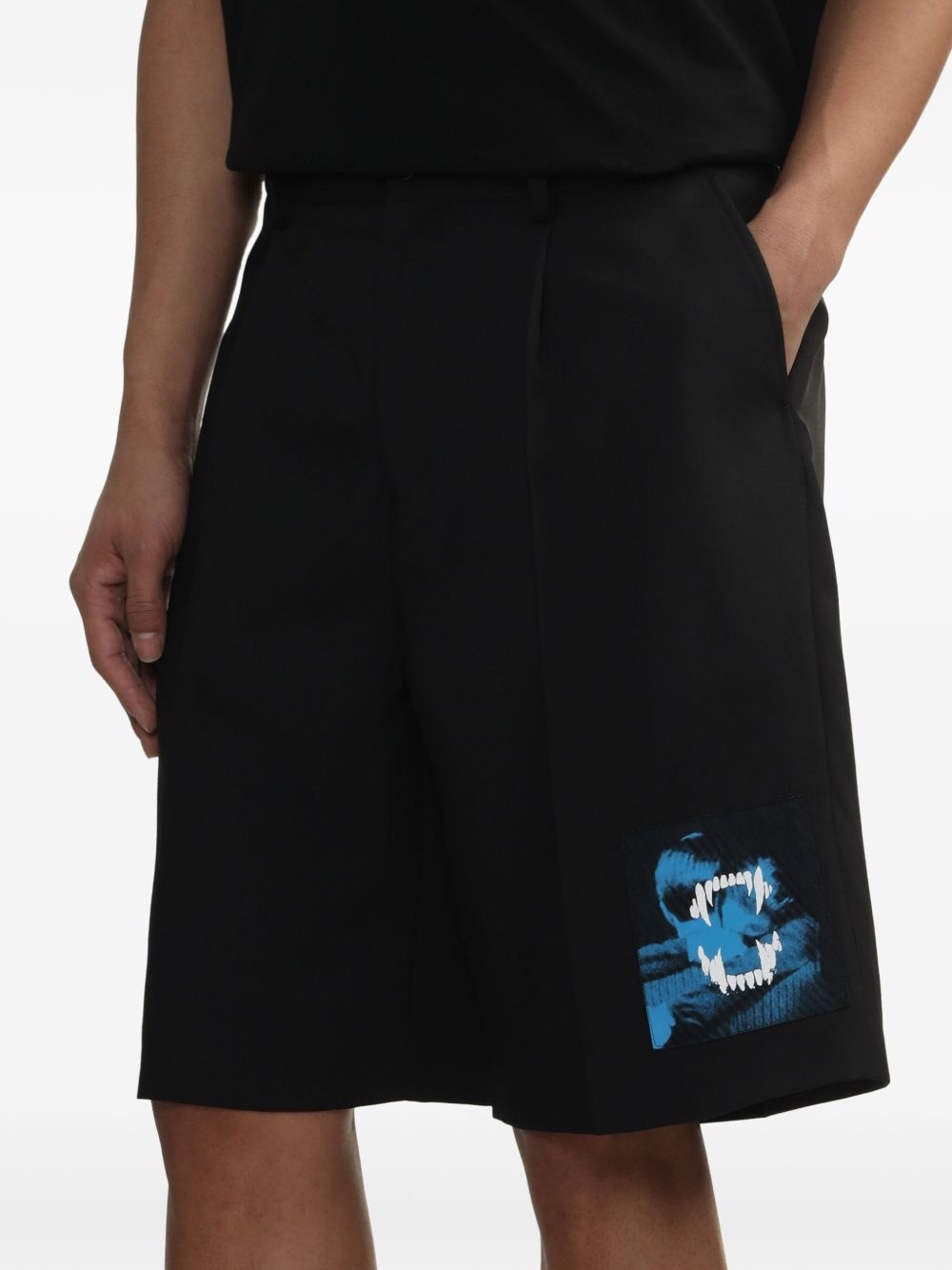 pressed-crease shorts - 5