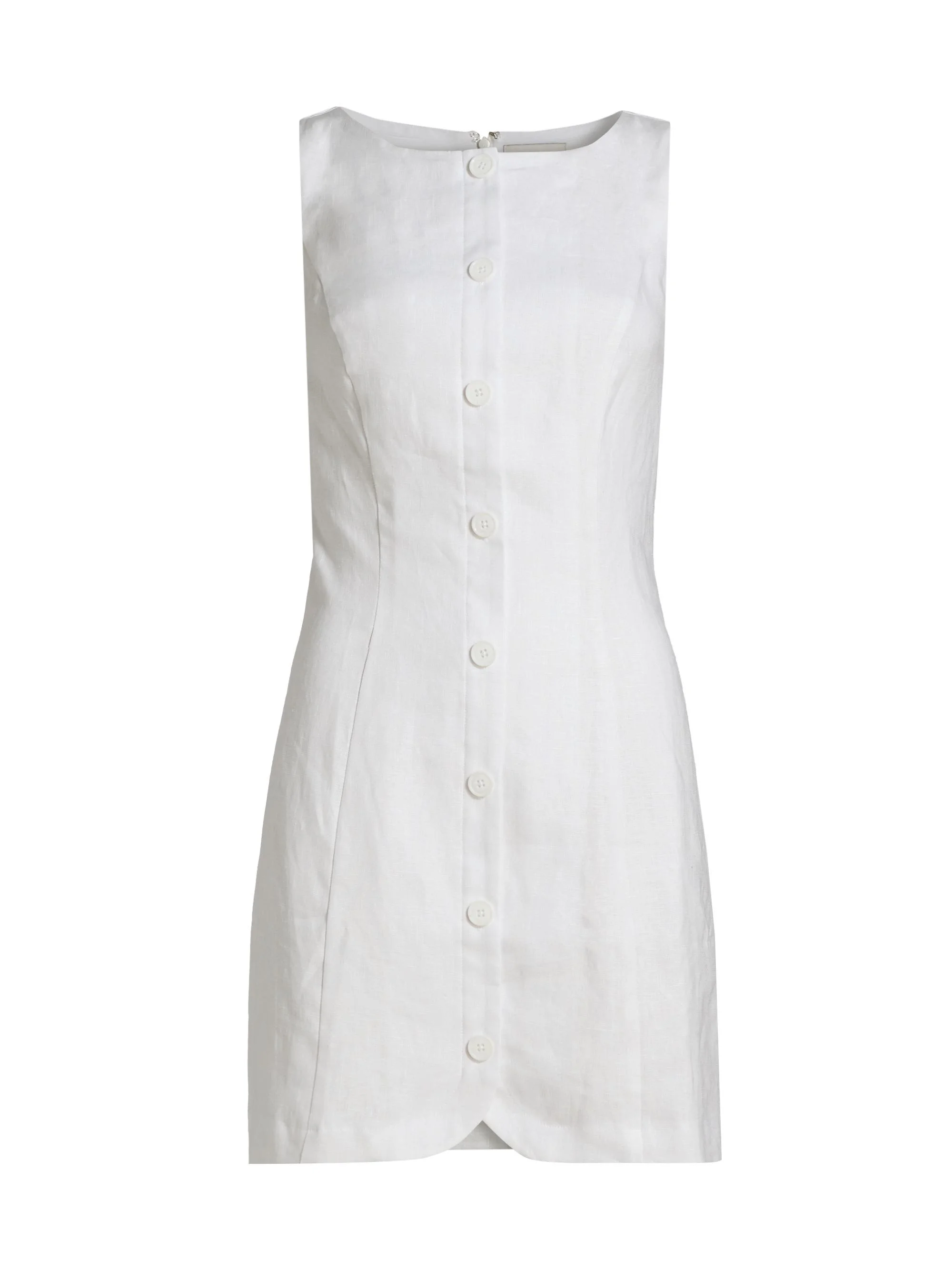 Women's Zarae Linen Minidress - White - 1