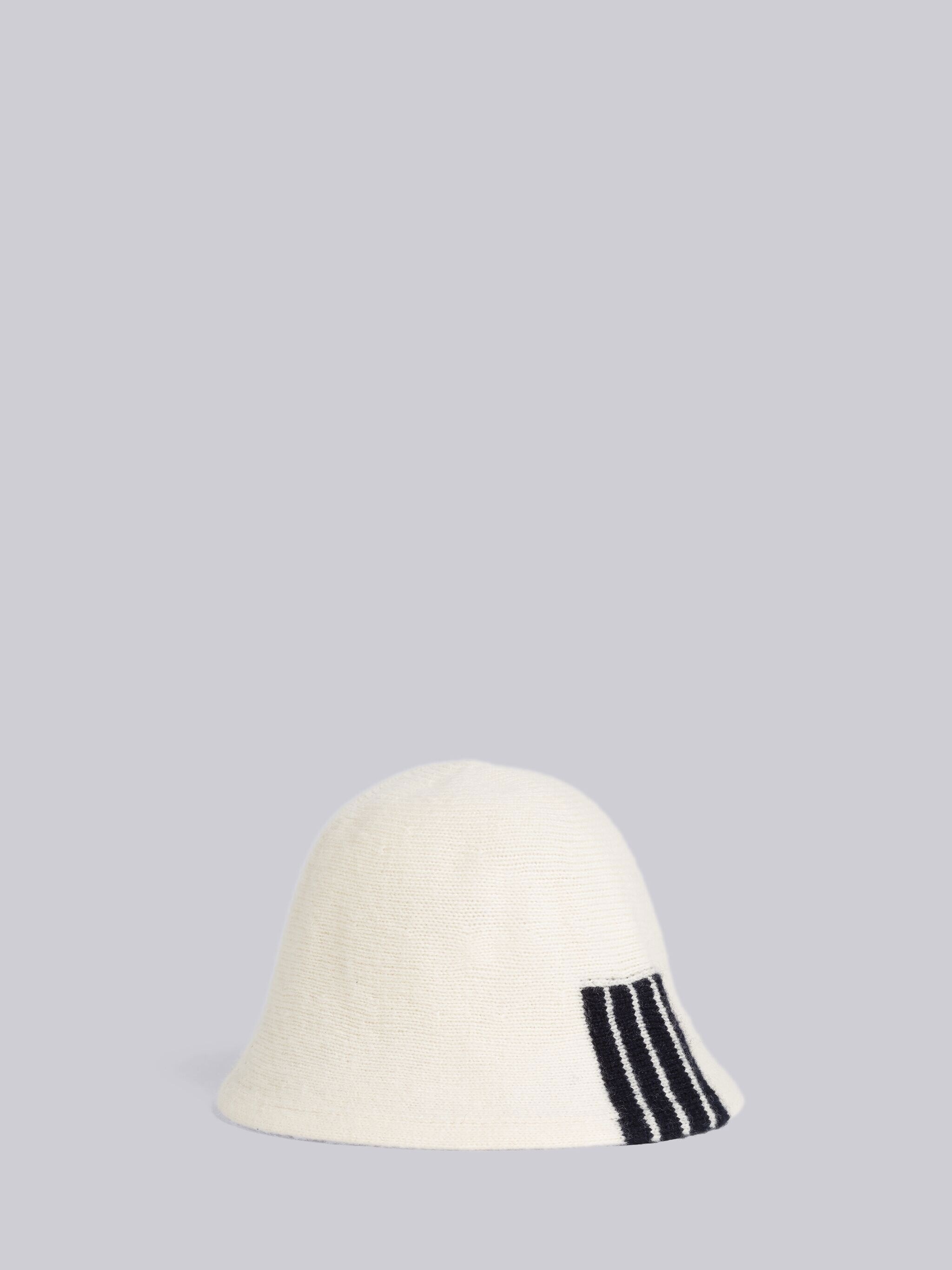 Hairy Silk Cashmere Jersey 4-Bar Bucket Hat - 1