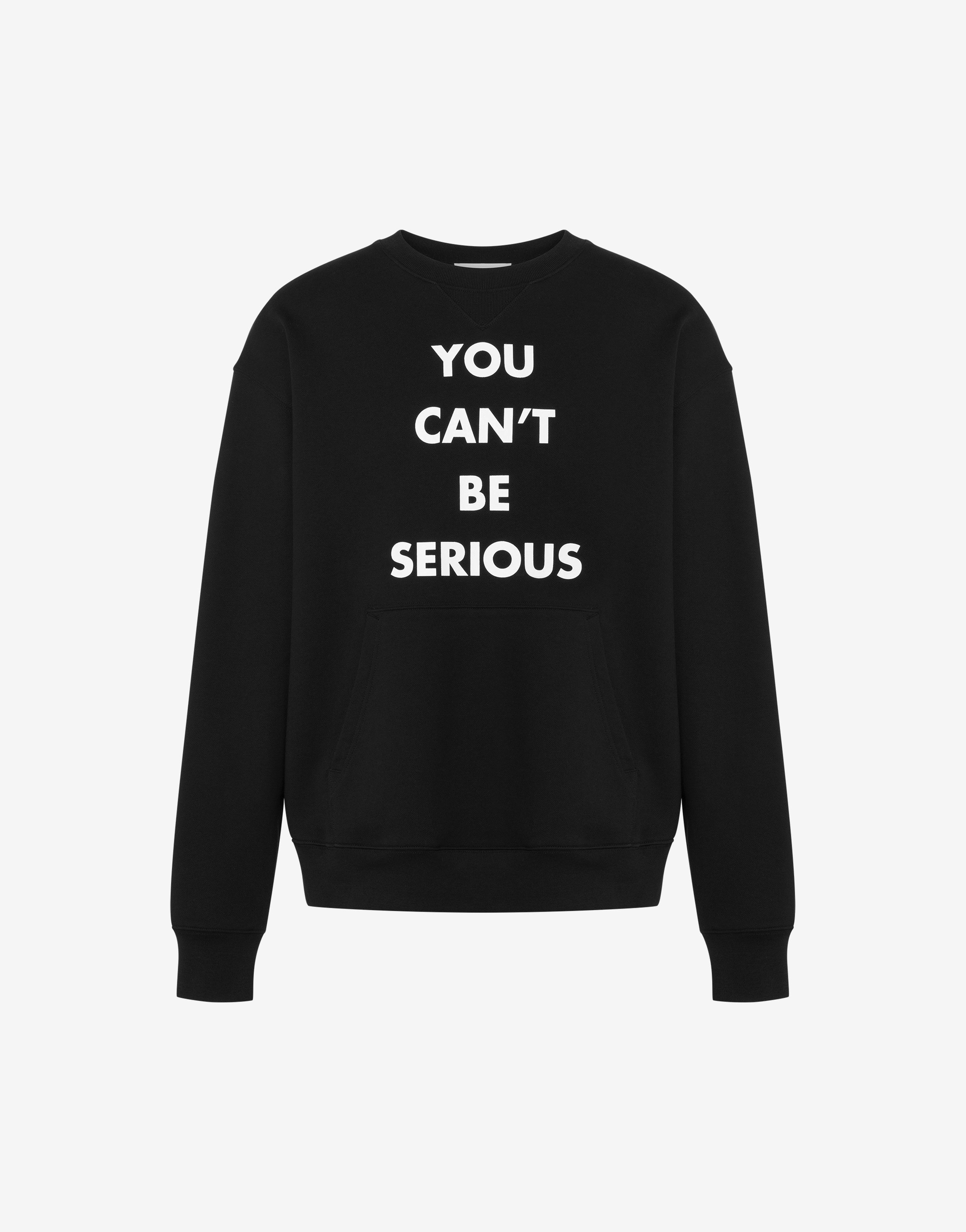 ORGANIC COTTON SWEATSHIRT YOU CAN'T BE SERIOUS - 1