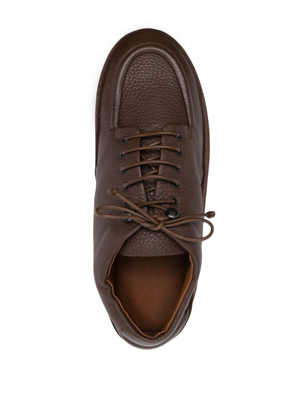 lace-up leather derby shoes - 4