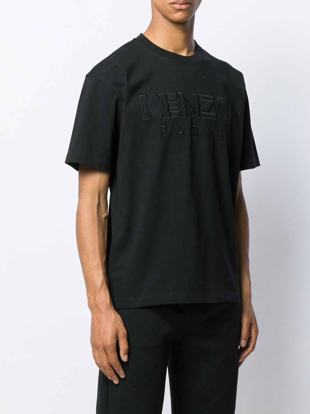 logo embroidery T-shirt - 3