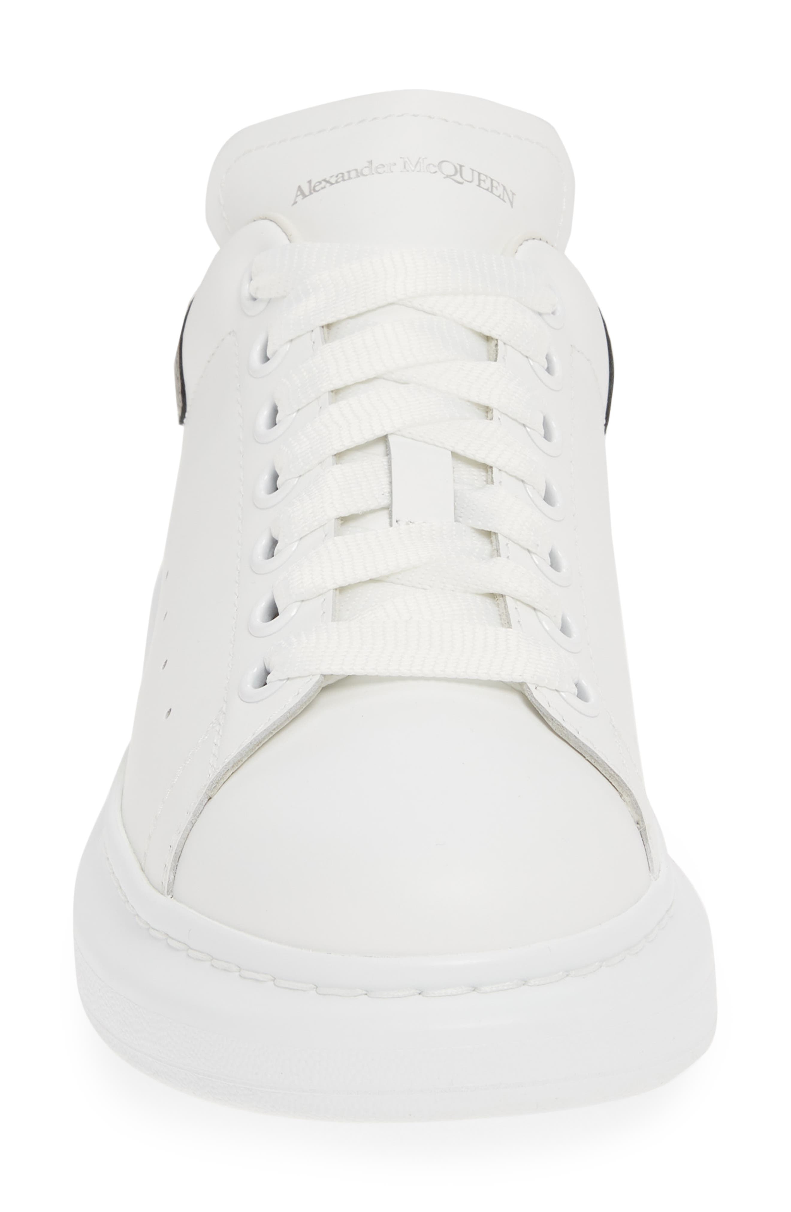 McQueen Oversized Sneaker in White/Black Pearl at Nordstrom - 4