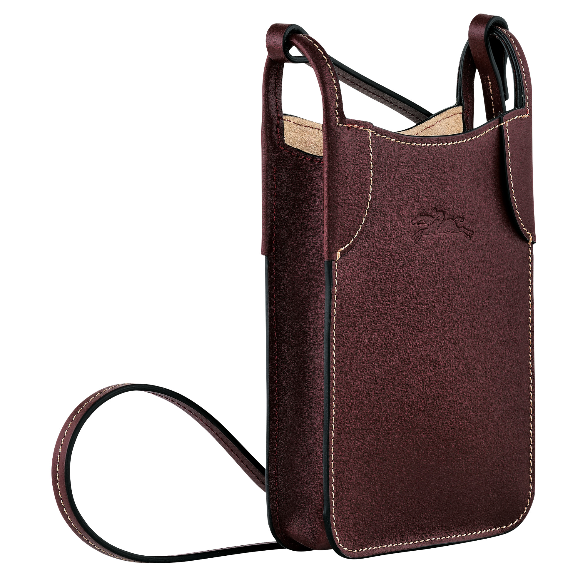 Le Foulonné Phone case Plum - Leather - 3