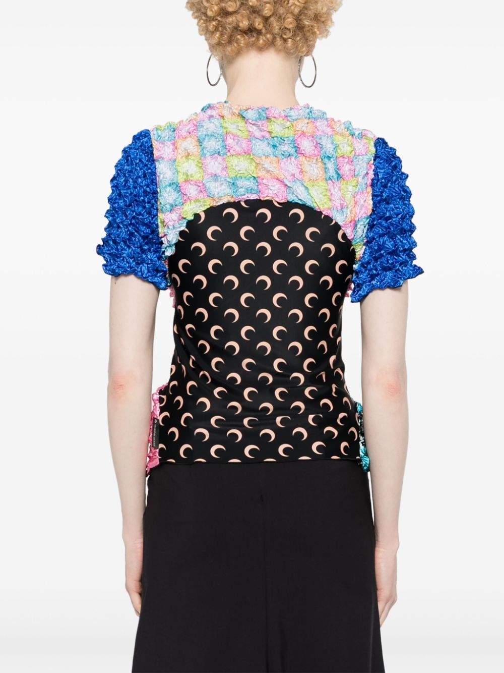 Popcorn patchwork T-shirt - 4