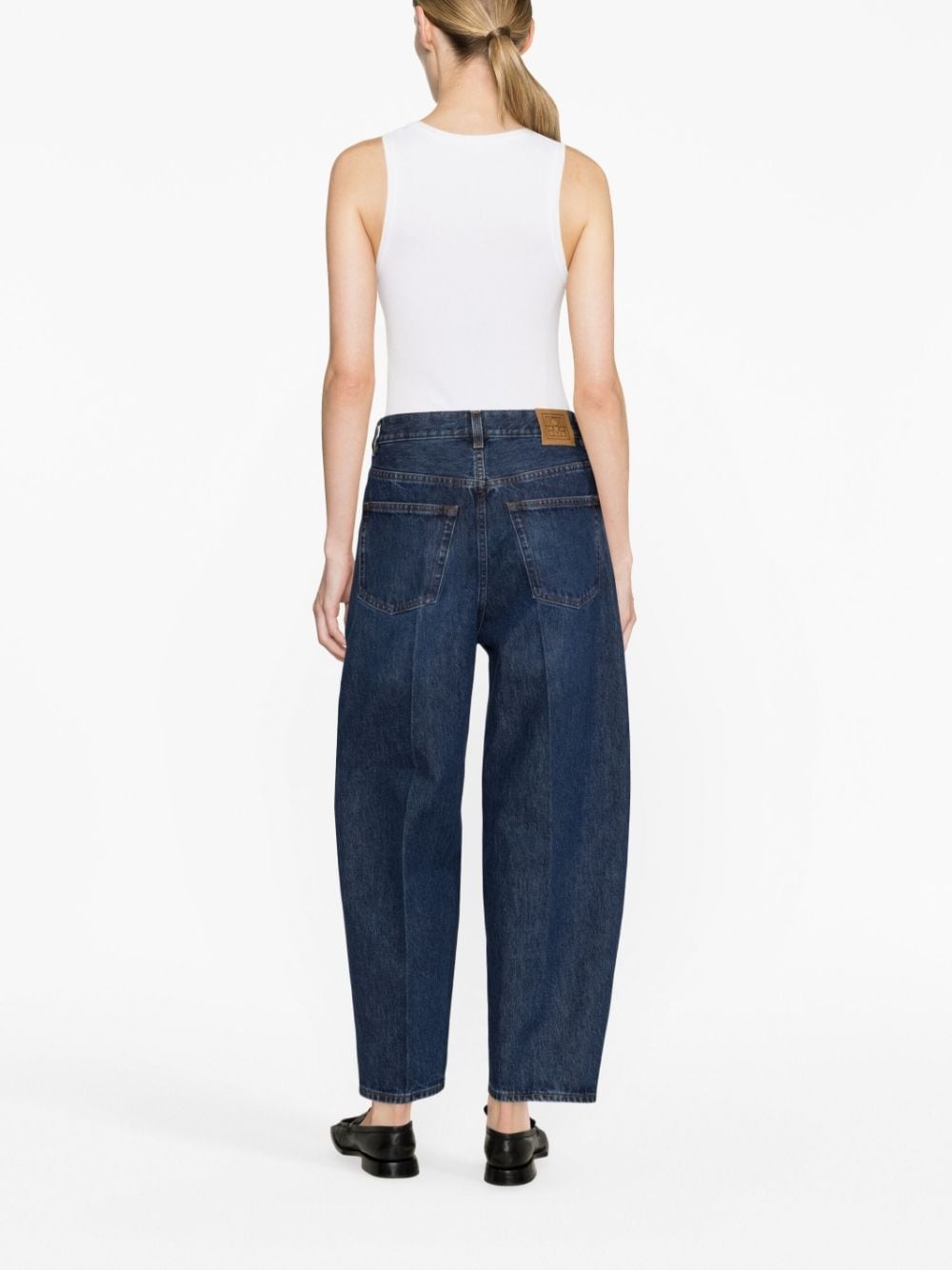 tapered high-waist jeans - 3