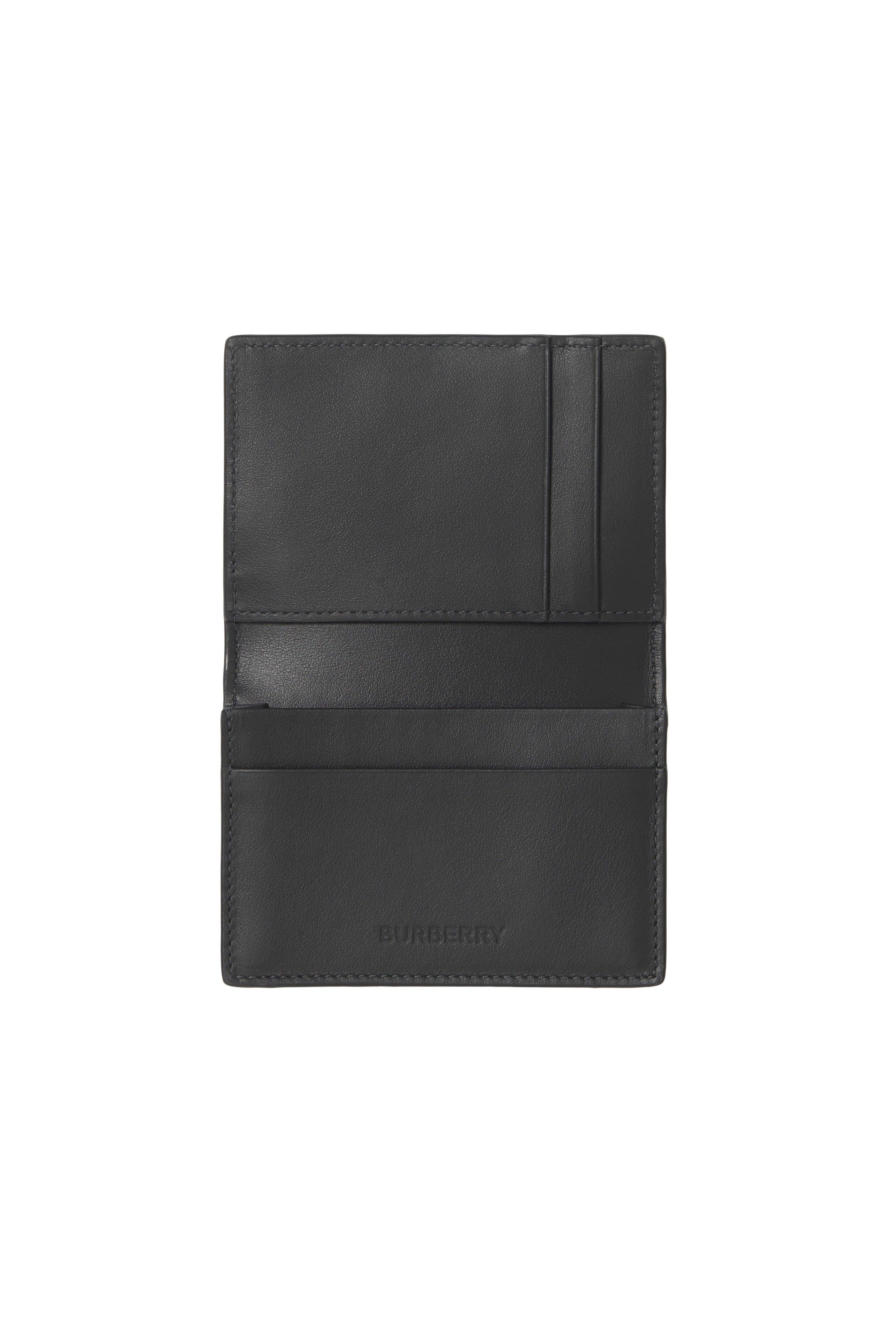 burberry Check Folding Card Case in Charcoal at Nordstrom - 2