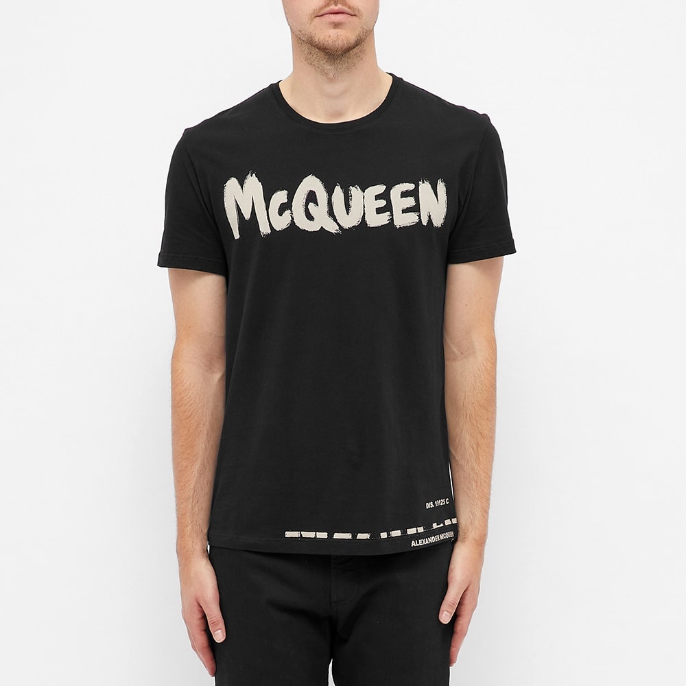 Alexander McQueen Graffiti Logo Tee - 4