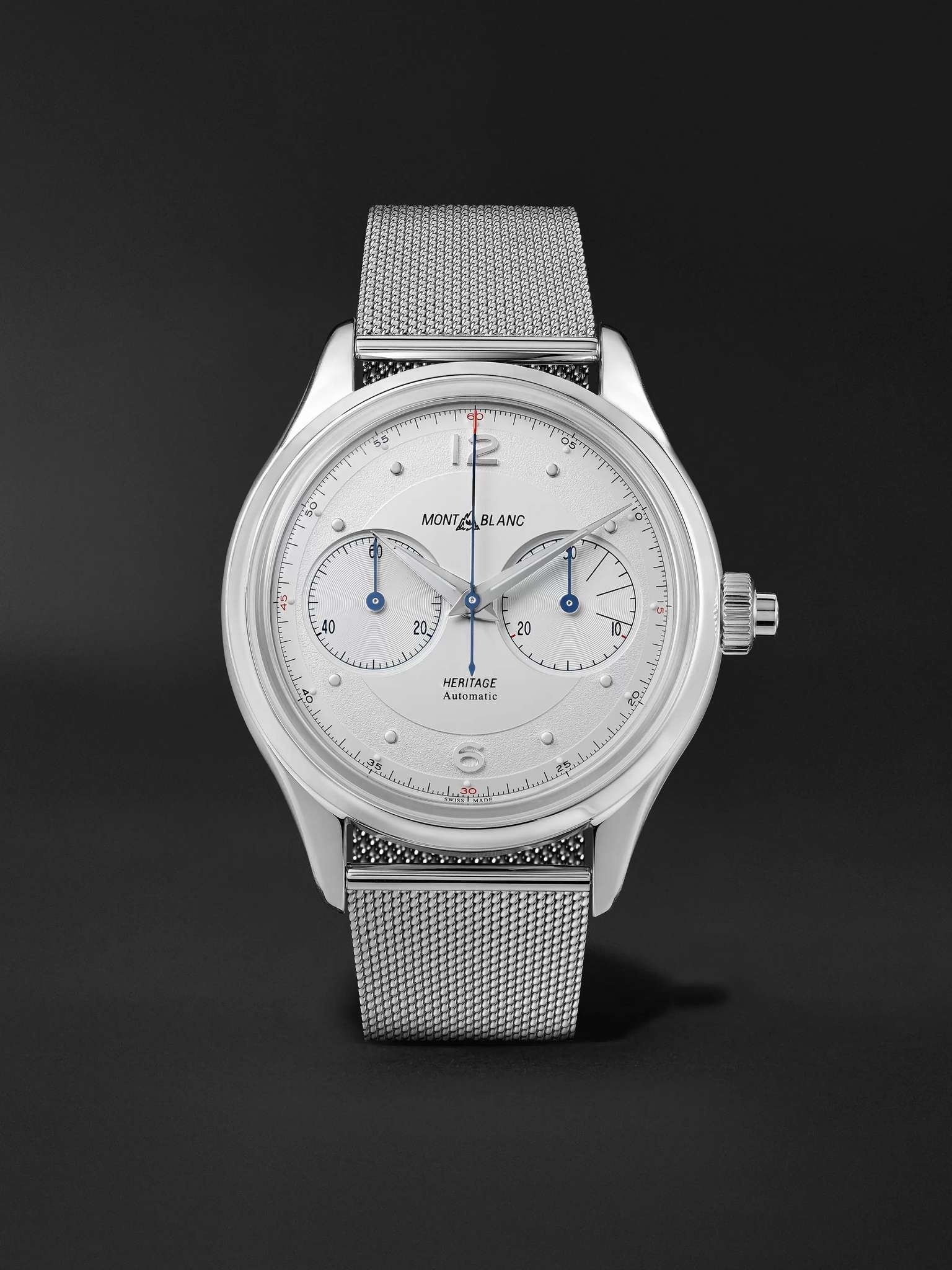 Heritage Monopusher Automatic Chronograph 42mm Stainless Steel Watch, Ref. No. 119952 - 1