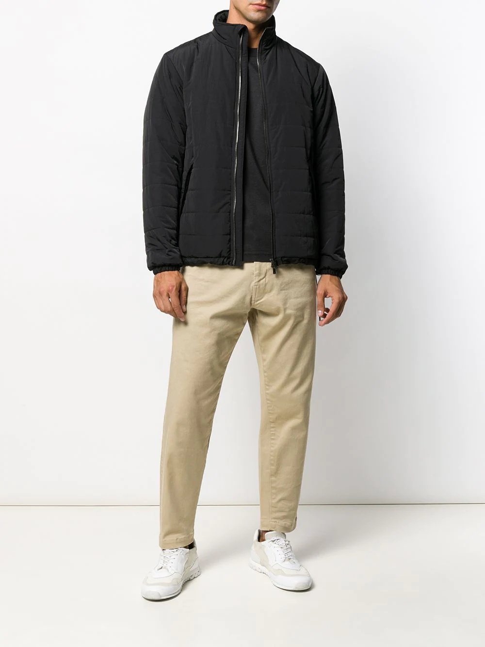 drawstring waisted chinos - 2