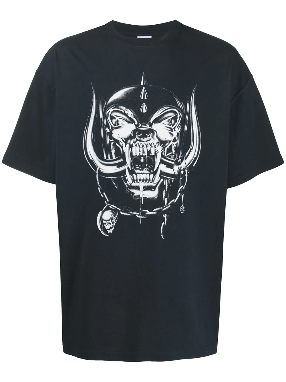 skull print T-shirt - 1