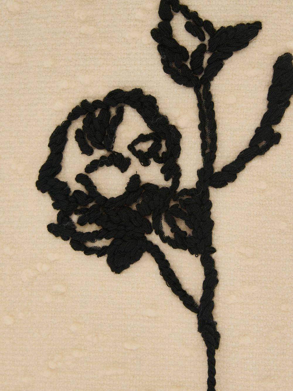 embroidered side-split skirt - 5