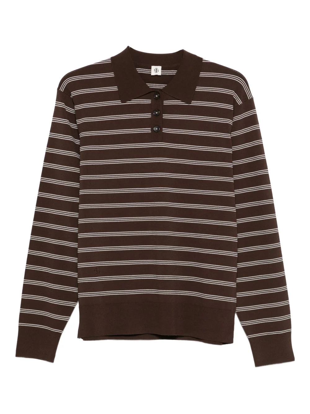 Madison striped buttoned polo shirt - 1