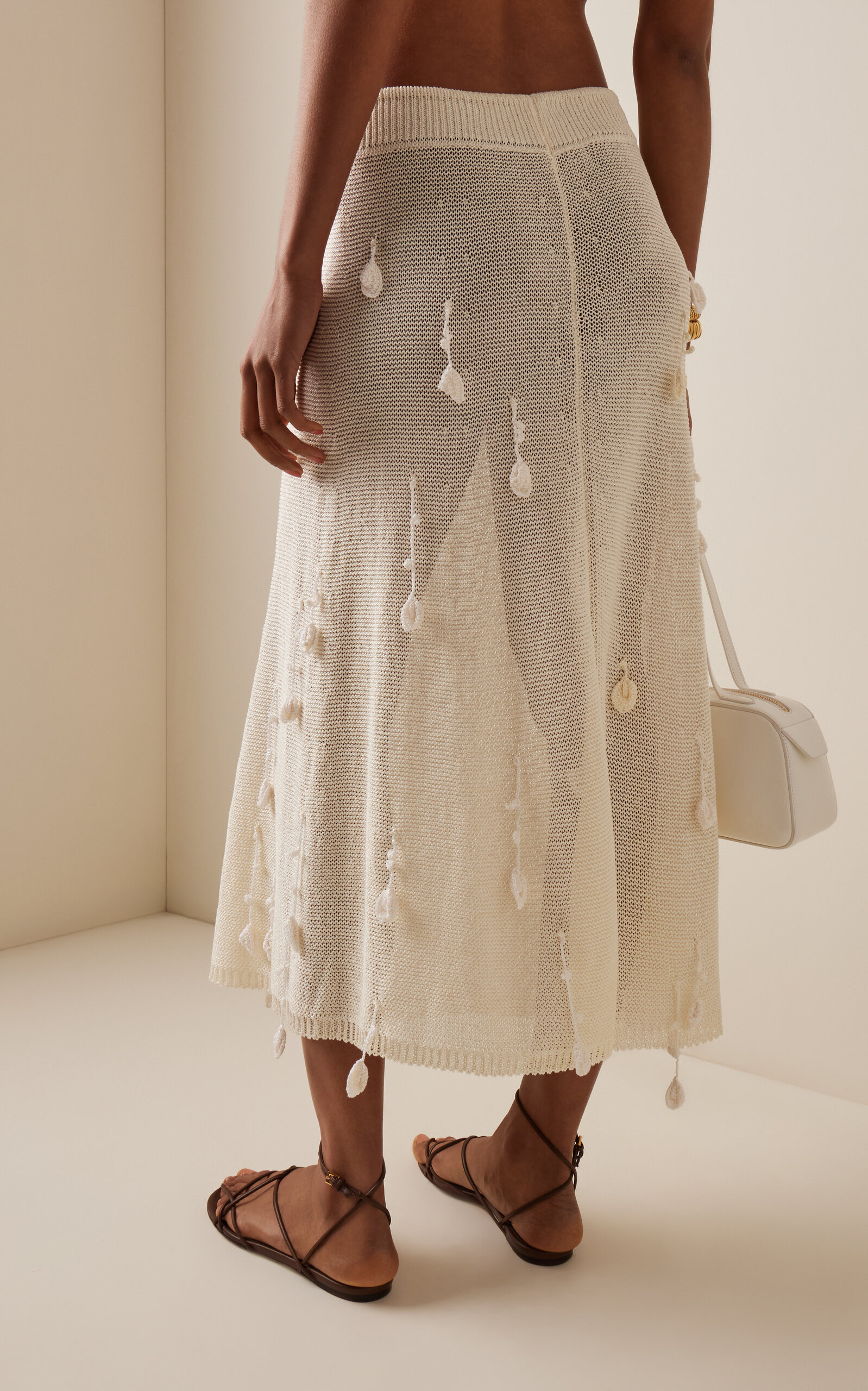 Elvira Midi Skirt ivory - 4