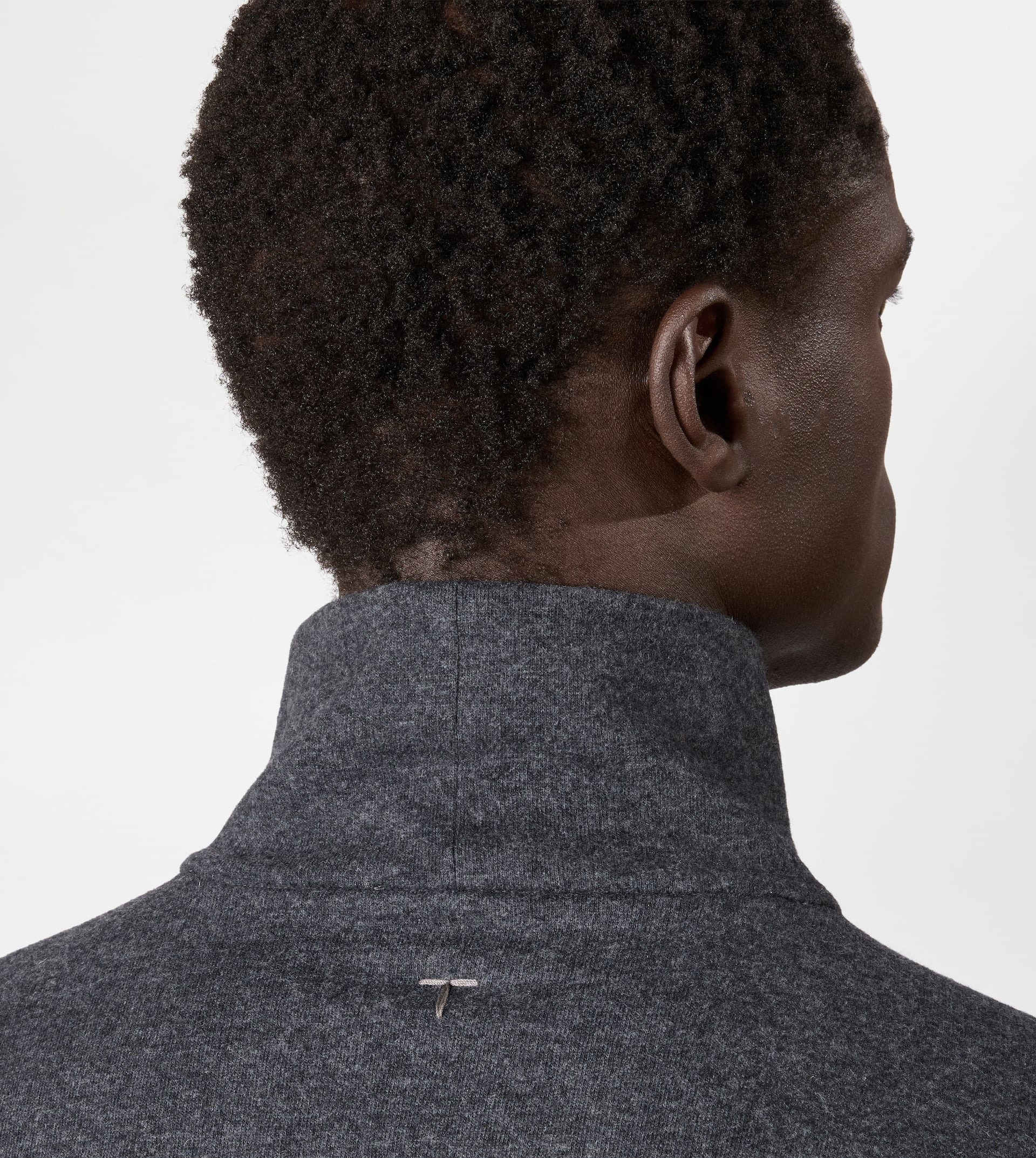 SILK BLEND TURTLENECK - GREY - 6