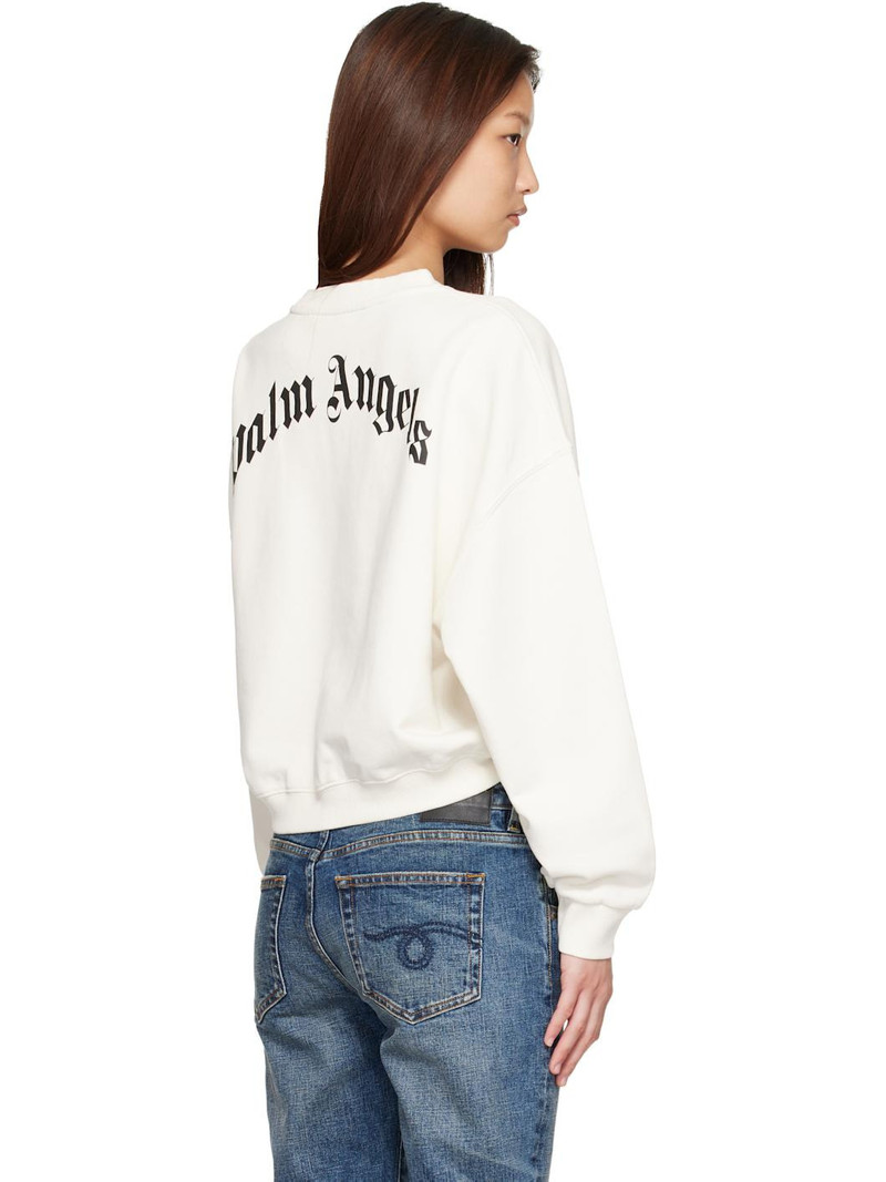 Off-White Curved Logo Crop Sweatshirt 3