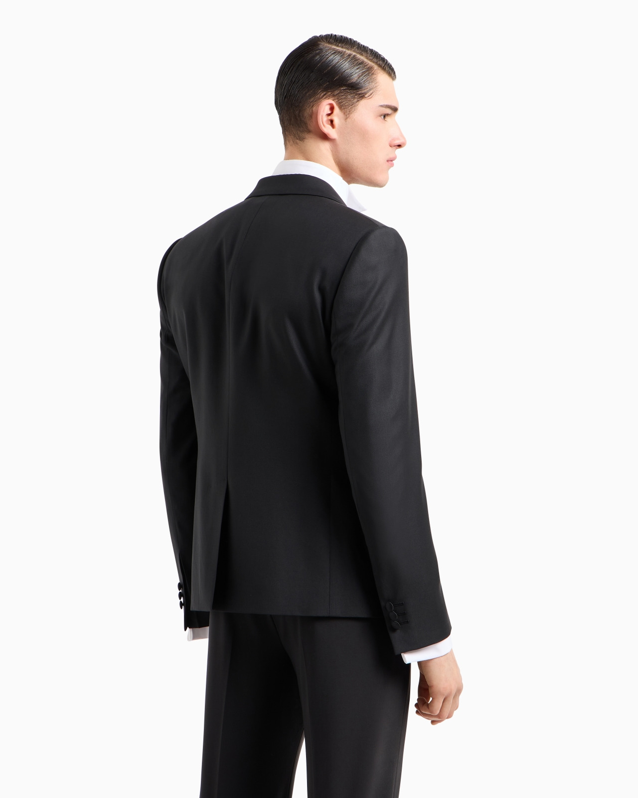 SINGLE-BREASTED, WORSTED VIRGIN-WOOL JACKET - 3
