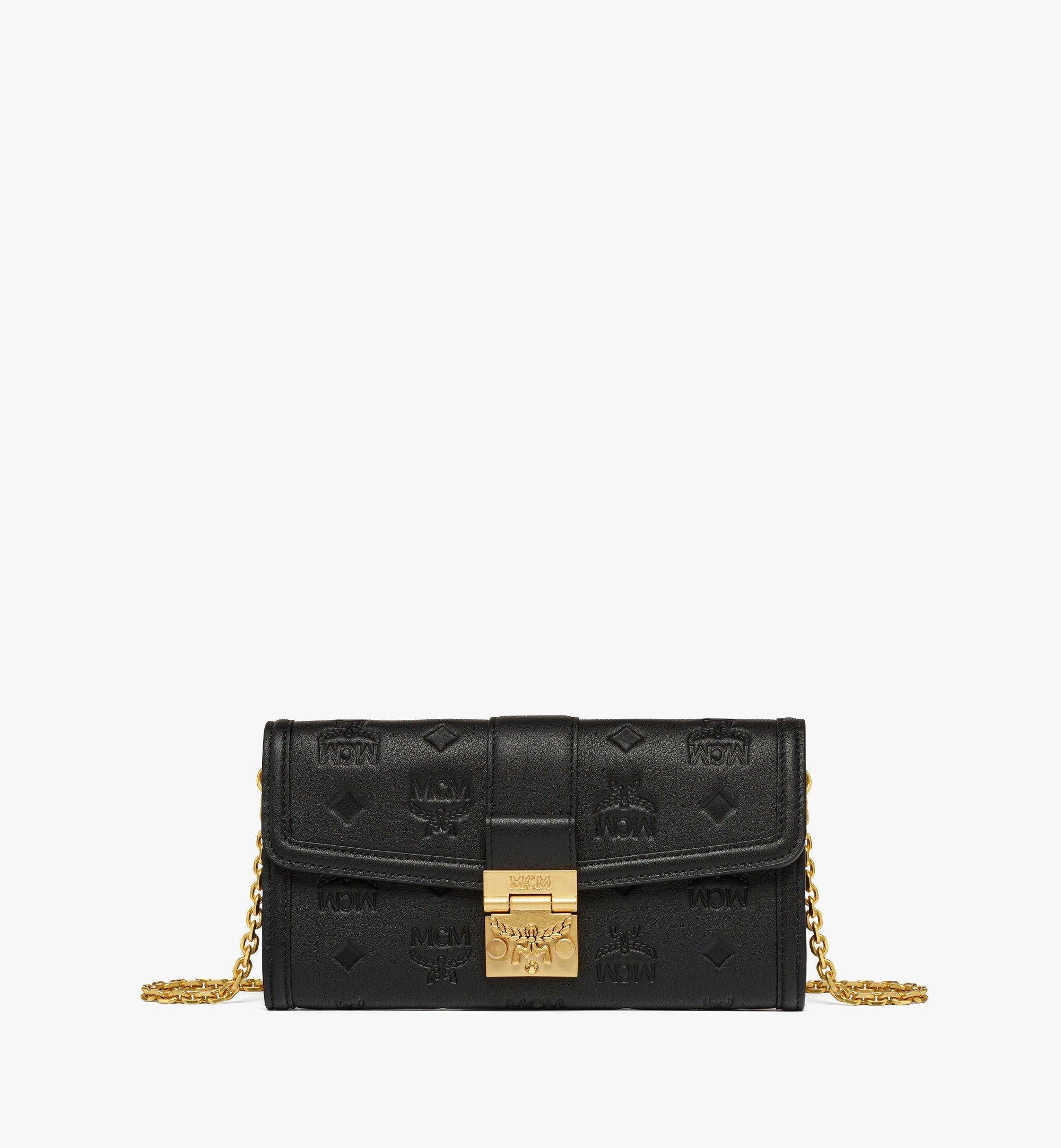 MCM Tracy Chain Wallet in Embossed Monogram Leather | REVERSIBLE