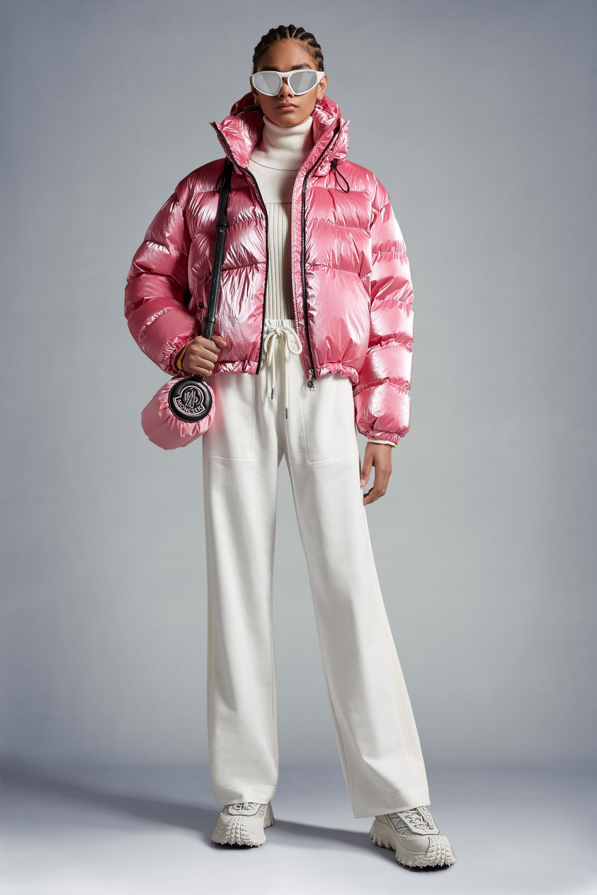 Light Pink Cayeux Short Down Jacket - Short Down Jackets for Women