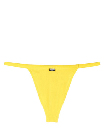 Moschino textured elasticated-waistband bikini bottom outlook