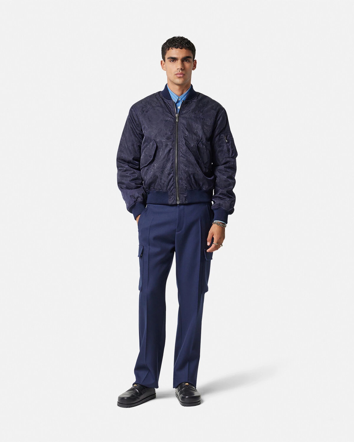 Barocco Jacquard Bomber Jacket - 2